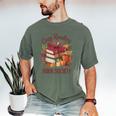Cozy Readers Book Society Fall Autumn Floral Pumpkin Season Men's Comfort Colors T-Shirt Moss Cozy Readers Book Society Fall Autumn Floral Pumpkin Season Men's Comfort Colors T-Shirt Moss