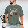 If I Crash Pause My Audiobook Lovers Dark Romance Spicy Book Men's Comfort Colors T-Shirt Moss