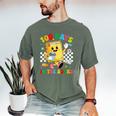Cute 100 Days In The Books Groovy Boy Girl Teacher Men's Comfort Colors T-Shirt Moss