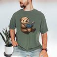 Cute Book Sea Otter Men's Comfort Colors T-Shirt Moss Cute Book Sea Otter Men's Comfort Colors T-Shirt Moss