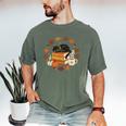 Cute Cat Fall In Love With Reading Book Cat Lover Librarian Men's Comfort Colors T-Shirt Moss Cute Cat Fall In Love With Reading Book Cat Lover Librarian Men's Comfort Colors T-Shirt Moss
