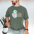 Cute Pigeon This Is My Book Character Costume For Reading Men's Comfort Colors T-Shirt Moss