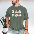 Cute Spooky Reading Book Halloween Fall Ghost Autumn Men's Comfort Colors T-Shirt Moss Cute Spooky Reading Book Halloween Fall Ghost Autumn Men's Comfort Colors T-Shirt Moss