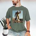David And Goliath Bible Book Of Samuel King David Men's Comfort Colors T-Shirt Moss David And Goliath Bible Book Of Samuel King David Men's Comfort Colors T-Shirt Moss