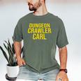 Dungeon Crawler Carl Yellow Text Logo LitRPG Series Book Men's Comfort Colors T-Shirt Moss Dungeon Crawler Carl Yellow Text Logo LitRPG Series Book Men's Comfort Colors T-Shirt Moss
