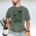 From The Earth To The Moon Book Cover 1874 Premium Men's Comfort Colors T-Shirt Moss From The Earth To The Moon Book Cover 1874 Premium Men's Comfort Colors T-Shirt Moss