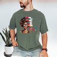 Education Is Freedom History Month Teacher Books Afro Men's Comfort Colors T-Shirt Moss Education Is Freedom History Month Teacher Books Afro Men's Comfort Colors T-Shirt Moss
