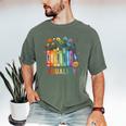 Equal Rights Book Flower Equality Peace Love Kindness Book Men's Comfort Colors T-Shirt Moss
