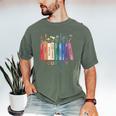 Equality Flower Books Equal Rights Social Justice Feminist Men's Comfort Colors T-Shirt Moss