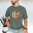 Fall Book Pumpkin Fall Librarians Bookworm Teachers Students Men's Comfort Colors T-Shirt Moss
