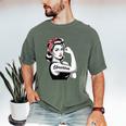 Female Librarian Rosie Riveter Book Guardian Woman Men's Comfort Colors T-Shirt Moss Female Librarian Rosie Riveter Book Guardian Woman Men's Comfort Colors T-Shirt Moss