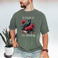 Fuck Off Im Reading Smut Books Dark Romance Book Crow F Cawf Men's Comfort Colors T-Shirt Moss