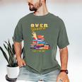 Fully Booked But I Am Ok Book Lover Reading Author Men's Comfort Colors T-Shirt Moss