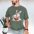 Funny Book Reading Quote For Women And Girls Rabbits Men's Comfort Colors T-Shirt Moss