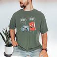 Gamer Book Lover Girl Women Bookworm Video Gaming Daughter Men's Comfort Colors T-Shirt Moss