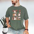 Ghost Christmas Reading Book Lover Library Christmas Teacher Men's Comfort Colors T-Shirt Moss Ghost Christmas Reading Book Lover Library Christmas Teacher Men's Comfort Colors T-Shirt Moss