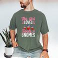 This Girl Loves Books And Gnomes Gardener Dwarf Garden Gnome Men's Comfort Colors T-Shirt Moss This Girl Loves Books And Gnomes Gardener Dwarf Garden Gnome Men's Comfort Colors T-Shirt Moss