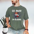Go Away I'm Reading Book Reader Cute Fox Librarians Men's Comfort Colors T-Shirt Moss Go Away I'm Reading Book Reader Cute Fox Librarians Men's Comfort Colors T-Shirt Moss