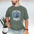 A Good Book Is Out Of This World Shirt Astronaut Reading Men's Comfort Colors T-Shirt Moss