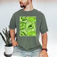 Green Comic Book Green Graphic Men's Comfort Colors T-Shirt Moss
