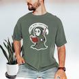 Grim Reaper Bookworm Cute Book Reading Halloween Men's Comfort Colors T-Shirt Moss Grim Reaper Bookworm Cute Book Reading Halloween Men's Comfort Colors T-Shirt Moss