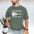 I Like Guitar & Maybe 3 People Music Introvert Guitar Men's Comfort Colors T-Shirt Moss I Like Guitar & Maybe 3 People Music Introvert Guitar Men's Comfort Colors T-Shirt Moss