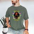 Harry Potter Hermione So Many Books So Little Time Portrait Men's Comfort Colors T-Shirt Moss