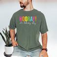 Hooray It's Library Day Teacher Reader Books Back To School Men's Comfort Colors T-Shirt Moss Hooray It's Library Day Teacher Reader Books Back To School Men's Comfort Colors T-Shirt Moss
