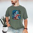 Hot Tea & Spicy Books Skeleton Reader Men's Comfort Colors T-Shirt Moss Hot Tea & Spicy Books Skeleton Reader Men's Comfort Colors T-Shirt Moss