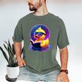 Humor Rubber Duck Reading Book Men's Comfort Colors T-Shirt Moss Humor Rubber Duck Reading Book Men's Comfort Colors T-Shirt Moss