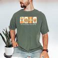 Introverted But Willing To Discuss Fall Vibes Autumn Pumpkin Men's Comfort Colors T-Shirt Moss