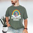 It's Book Fair Week Librarian Library Literacy Reading Men's Comfort Colors T-Shirt Moss