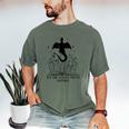 It's Too Nonfictiony Outside Book Dragon Reading Fantasy Era Men's Comfort Colors T-Shirt Moss