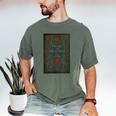 Jane Austen Pride And Prejudice Cover Mr Darcy Book Lovers Men's Comfort Colors T-Shirt Moss Jane Austen Pride And Prejudice Cover Mr Darcy Book Lovers Men's Comfort Colors T-Shirt Moss