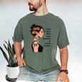 Just a Girl Who Has Tattoos And Love Books Tattooed Inked Men's Comfort Colors T-Shirt Moss