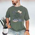 Just One More Chapter Book Lover Reading Quote Men's Comfort Colors T-Shirt Moss