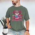 Kawaii Axolotl Readsolotl Book Lover Reading Bookworm Girls Men's Comfort Colors T-Shirt Moss