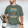 Librarian Book Lover Library Librarian Men's Comfort Colors T-Shirt Moss