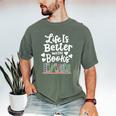Librarian Library Books Reading Reader Men's Comfort Colors T-Shirt Moss Librarian Library Books Reading Reader Men's Comfort Colors T-Shirt Moss