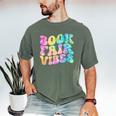 Library Book Fair Vibe Tie Dye School Reading Nostalgic Men's Comfort Colors T-Shirt Moss Library Book Fair Vibe Tie Dye School Reading Nostalgic Men's Comfort Colors T-Shirt Moss