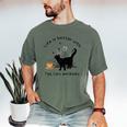 Life Is Better With Tea Cats And Books Cat Sayings Men's Comfort Colors T-Shirt Moss Life Is Better With Tea Cats And Books Cat Sayings Men's Comfort Colors T-Shirt Moss