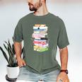 Life Of A Reader Book Lovers Book Nerds Bookworm Men's Comfort Colors T-Shirt Moss