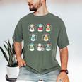 Literary Winter Reading Snowmen Cozy Book Lover Pattern Men's Comfort Colors T-Shirt Moss Literary Winter Reading Snowmen Cozy Book Lover Pattern Men's Comfort Colors T-Shirt Moss