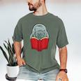 Manatee Reading Books Sea Animal Manatee Men's Comfort Colors T-Shirt Moss Manatee Reading Books Sea Animal Manatee Men's Comfort Colors T-Shirt Moss