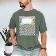Matching Group Halloween Teacher Composition Book Notebook Men's Comfort Colors T-Shirt Moss