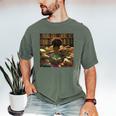 Melanin Afro Women Educated Reading Book History Girls Men's Comfort Colors T-Shirt Moss