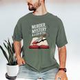 Murder Mystery And a Cup Of Tea Book Humor Men's Comfort Colors T-Shirt Moss Murder Mystery And a Cup Of Tea Book Humor Men's Comfort Colors T-Shirt Moss