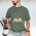 Mystic Astral Lunar Celestial Witch Spell Book Men's Comfort Colors T-Shirt Moss