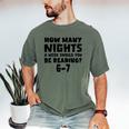 How Many Nights A Week Should You Be Reading 6-7 Book Lover Men's Comfort Colors T-Shirt Moss