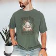 North Pole Readers Club Bookish Xmas Santa Book Reading Men's Comfort Colors T-Shirt Moss North Pole Readers Club Bookish Xmas Santa Book Reading Men's Comfort Colors T-Shirt Moss